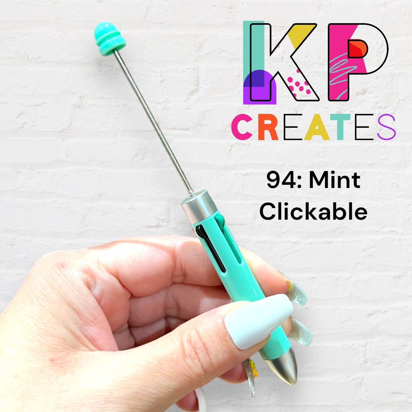 Clickable Beaded Pen Blanks