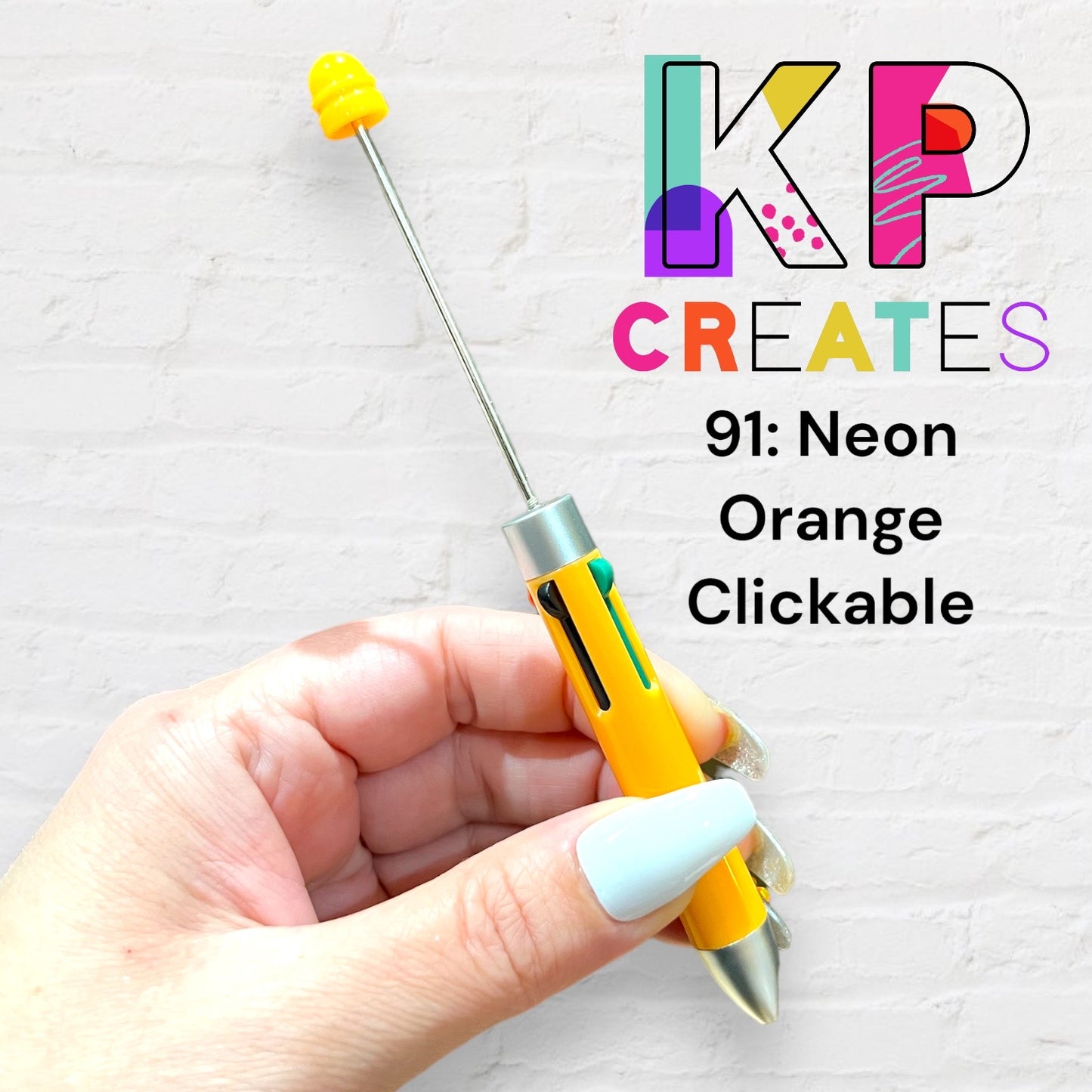 Clickable Beaded Pen Blanks