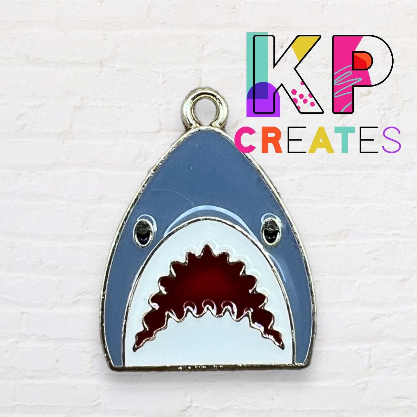 Shark Enamel Charm