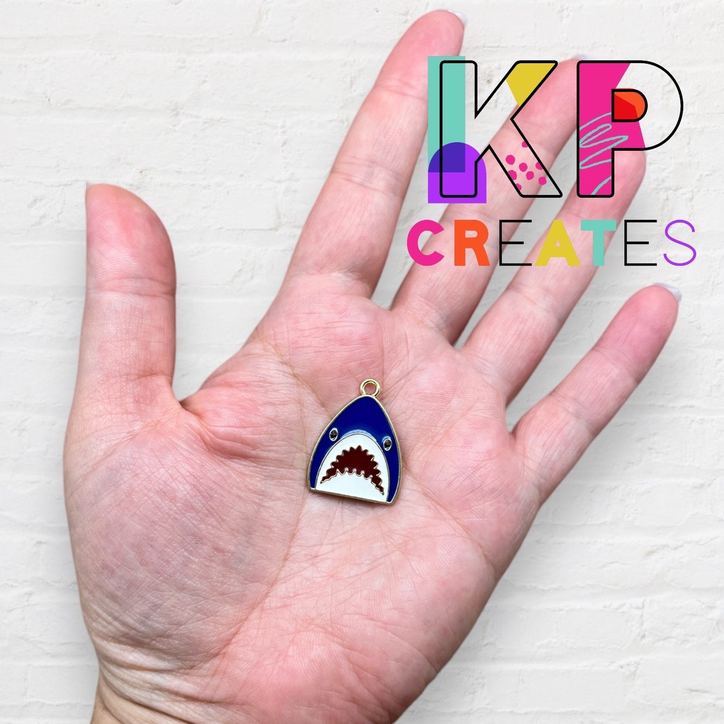 Shark Enamel Charm