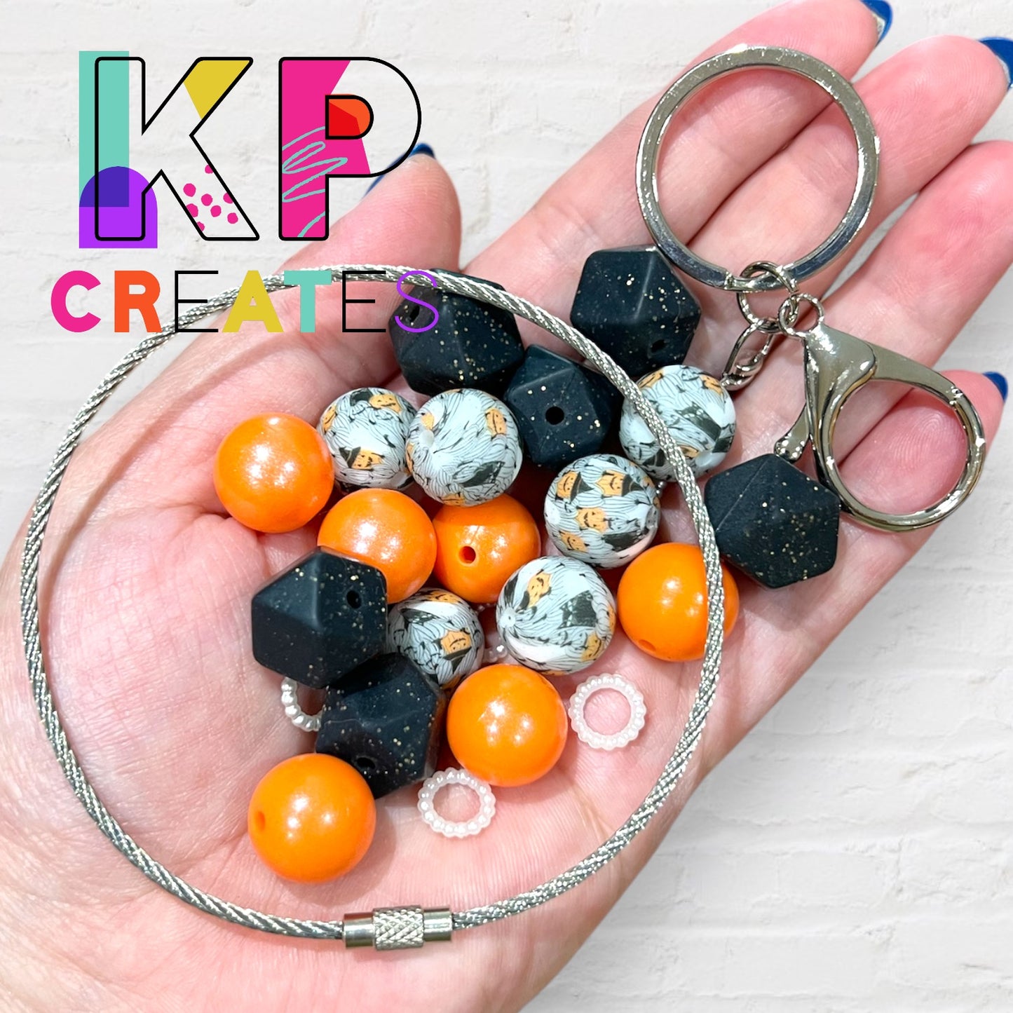 Haunt It! Silicone Bead Wristlet Keychain