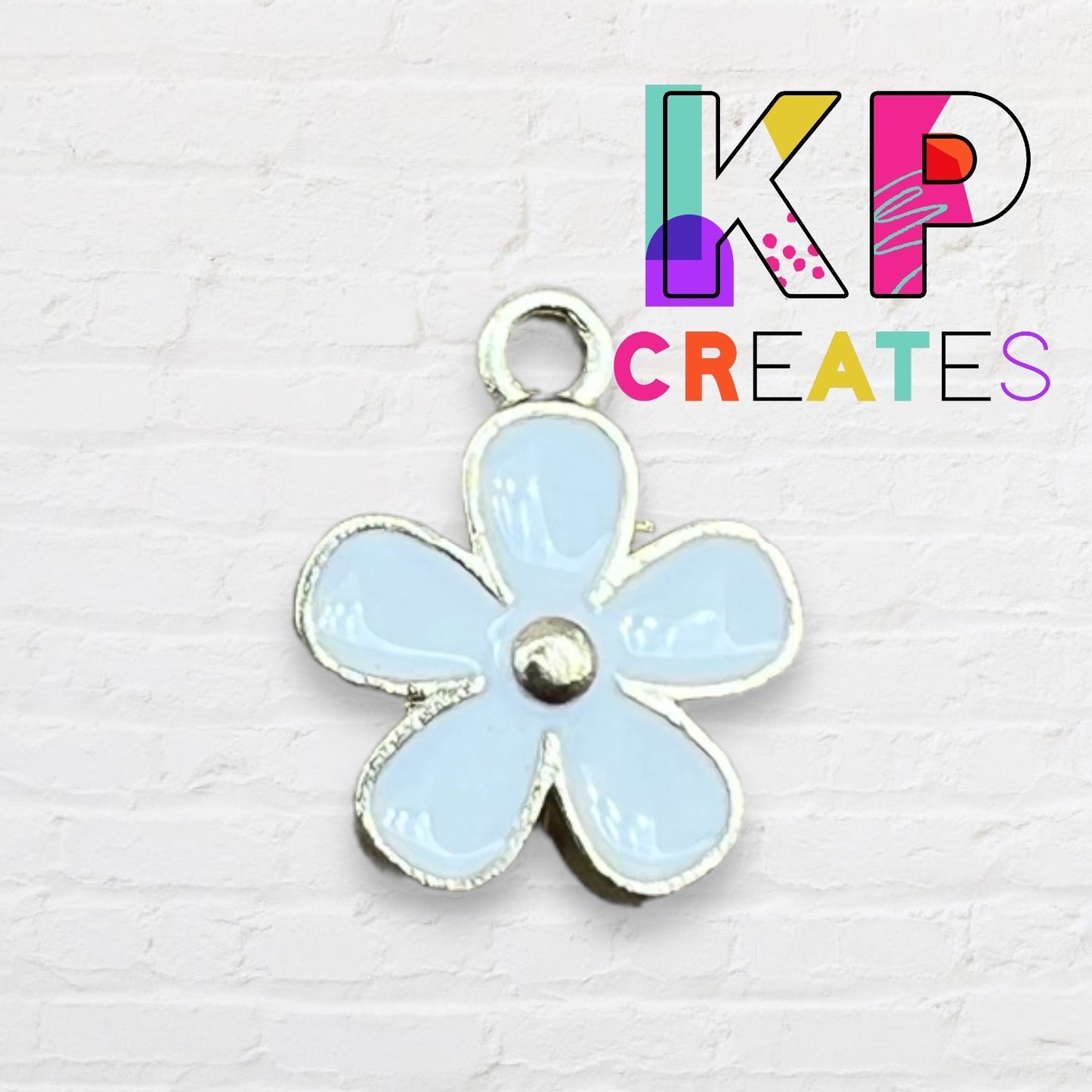 Small Flower Enamel Charm