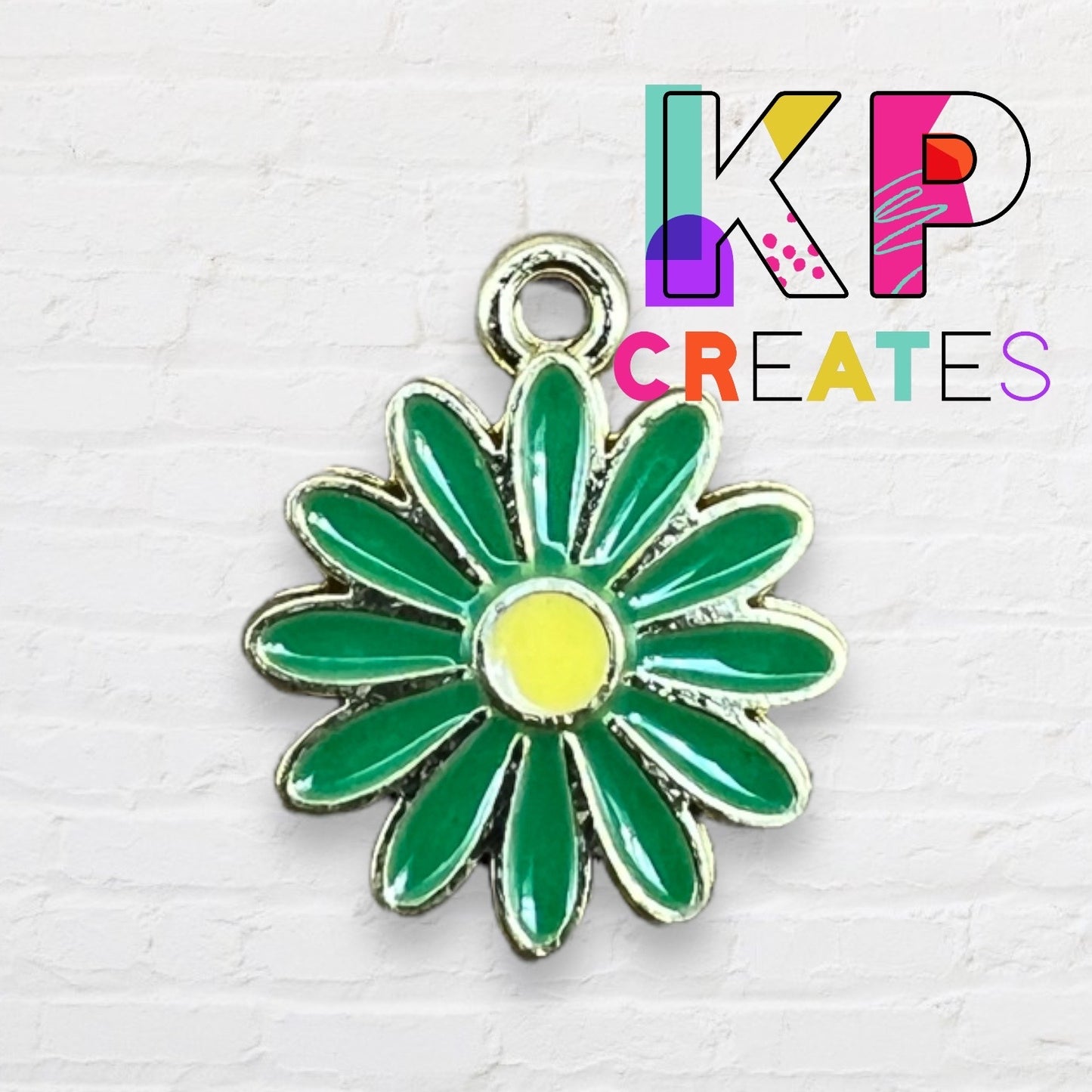 Daisy Style 2 Enamel Charm