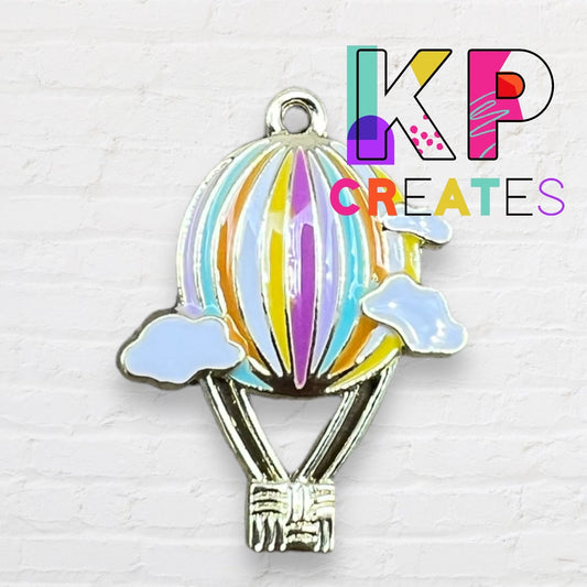 Hot Air Balloon Enamel Charm