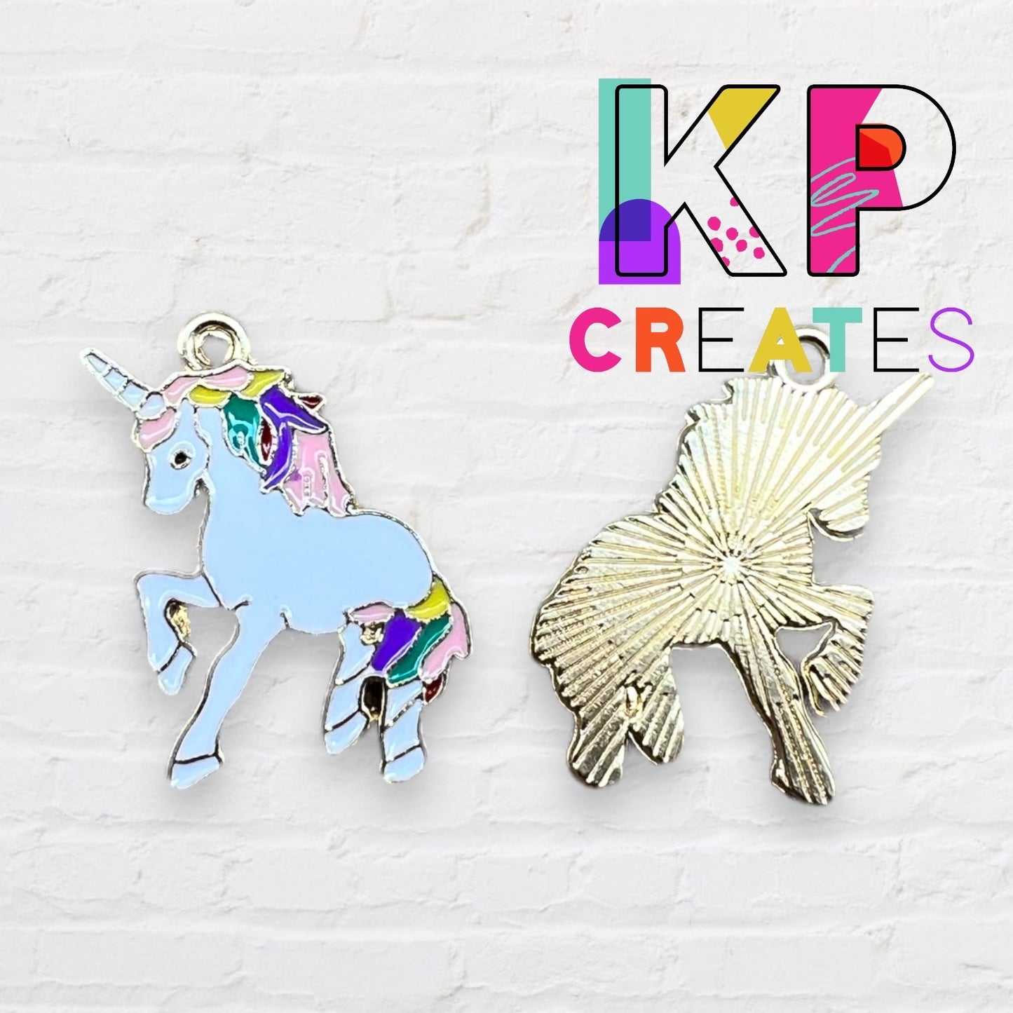 Unicorn Enamel Charm