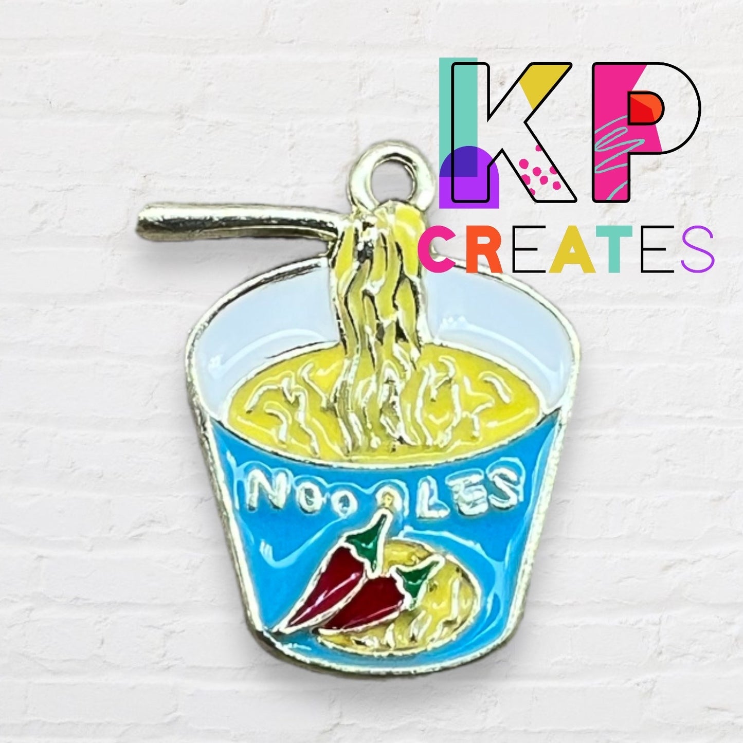 Cup of Noodles Enamel Charm