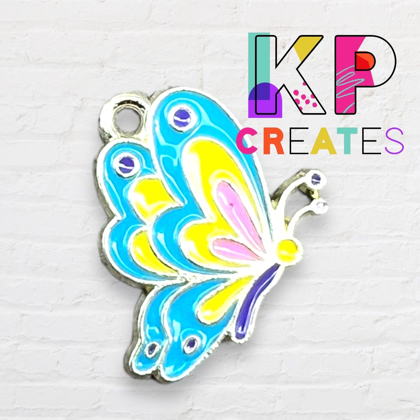 Flying Butterfly Enamel Charm