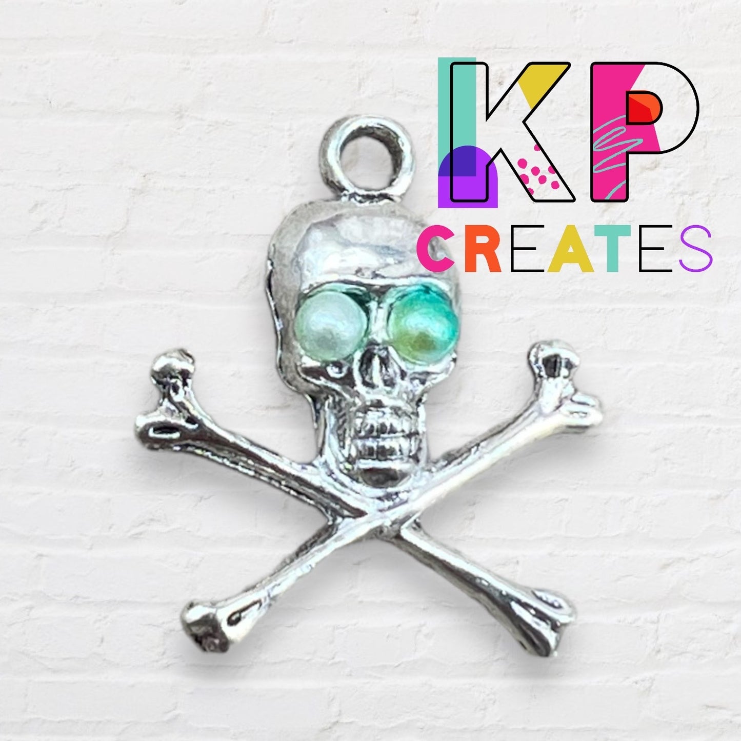 Crossbones Skull Charm