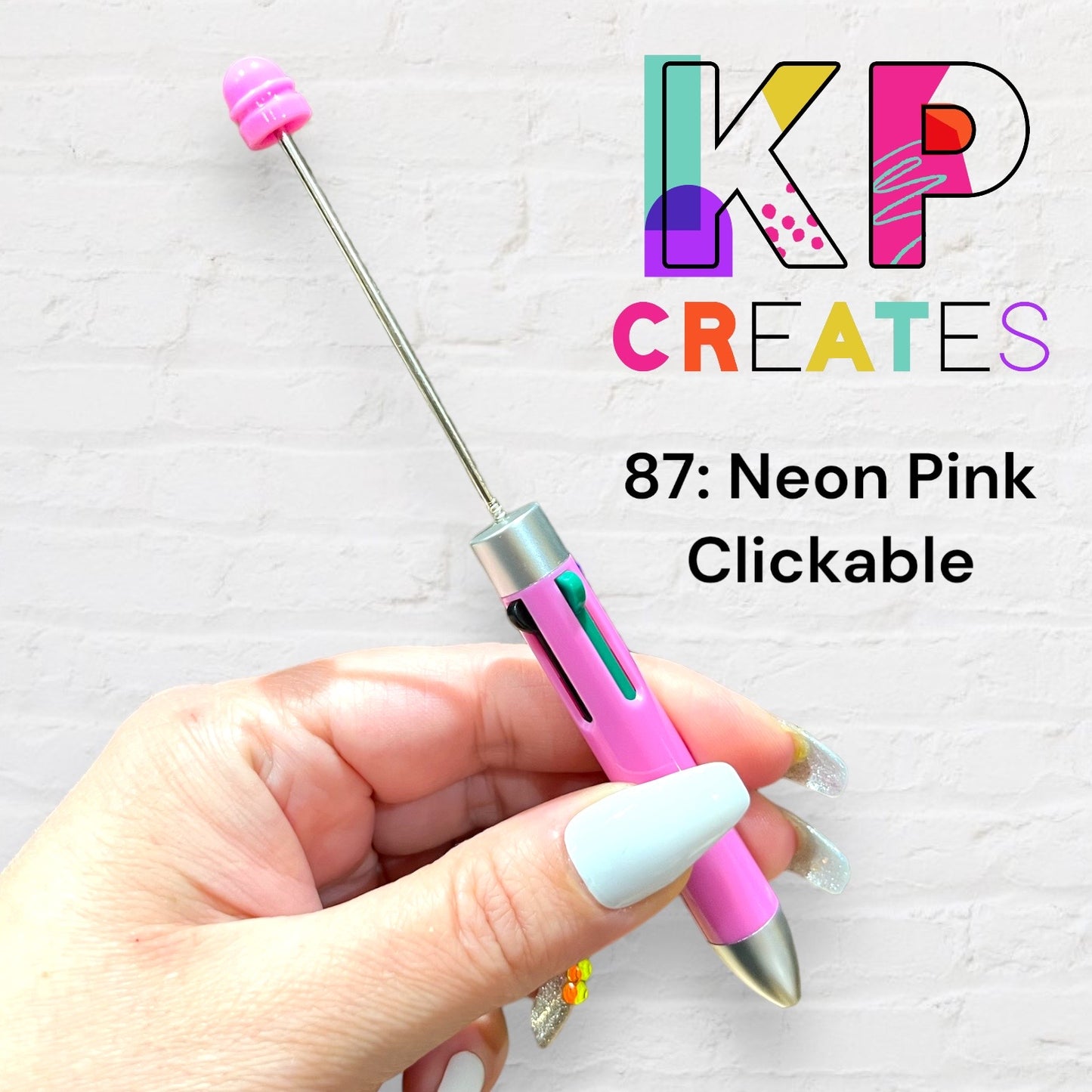 Clickable Beaded Pen Blanks