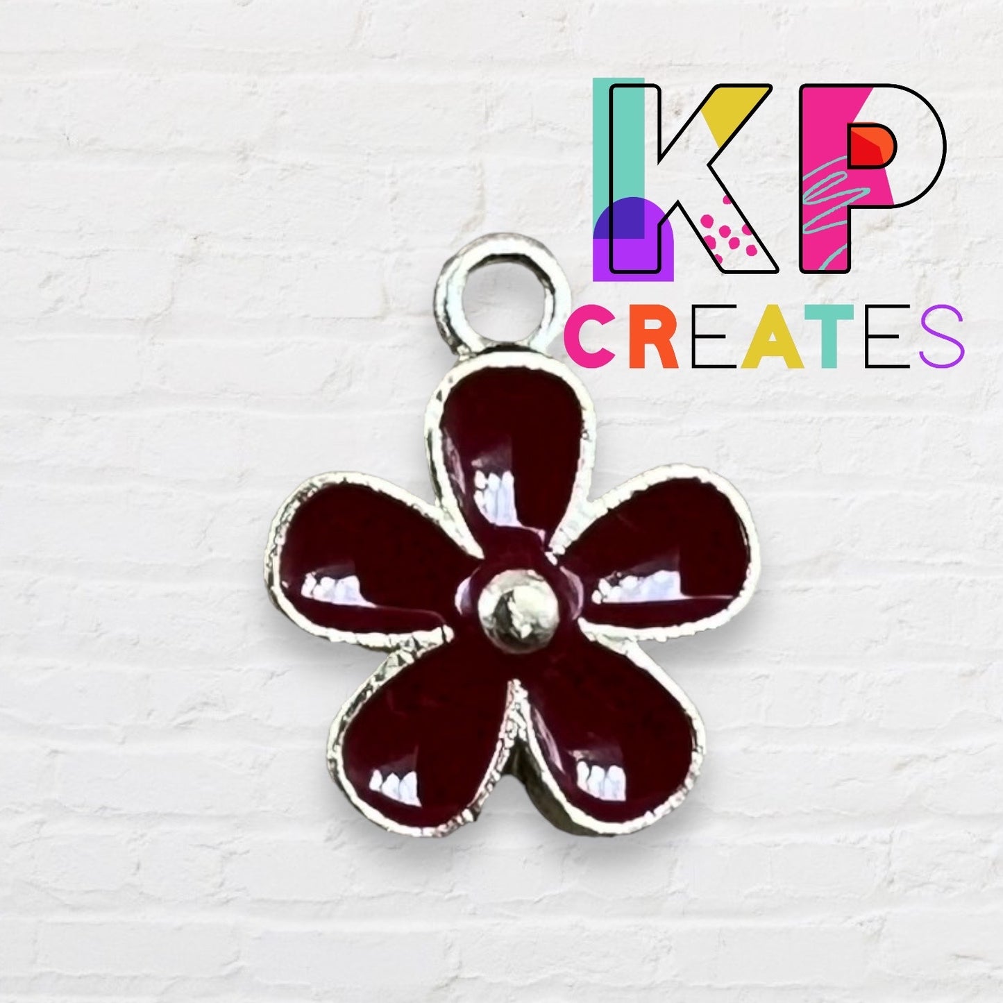 Small Flower Enamel Charm