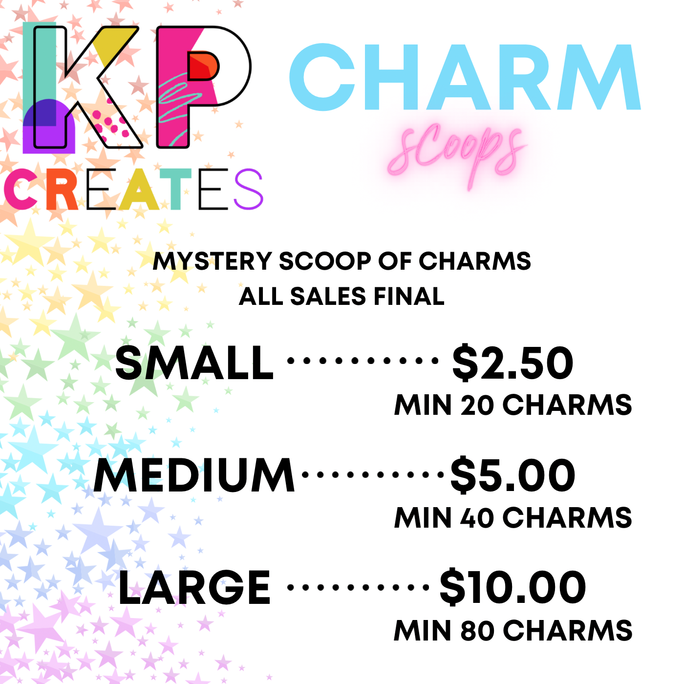 Mystery Charm Scoops