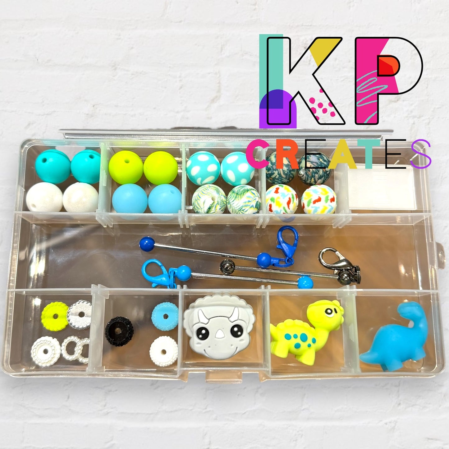 Dinosaur DIY Beaded Zipper Pull/Charm Kit