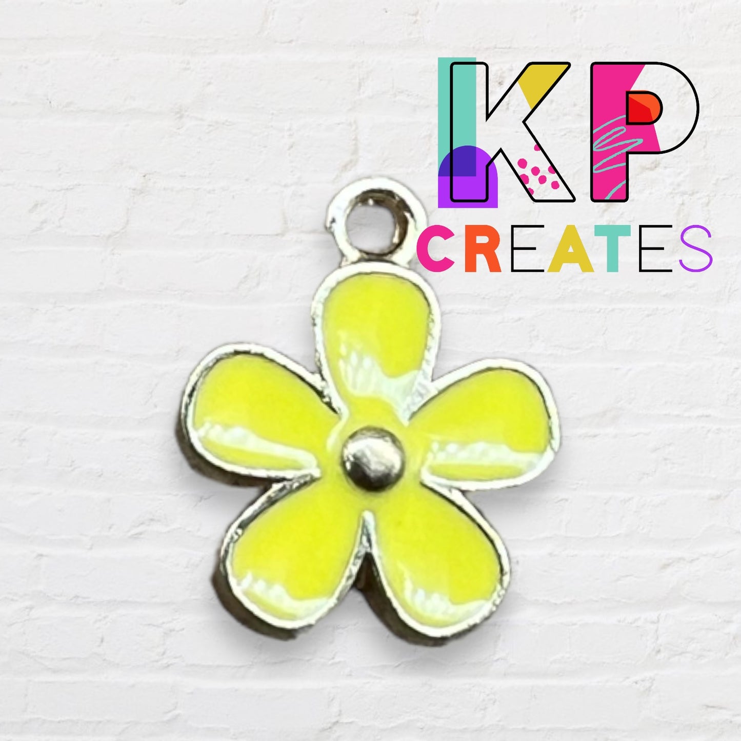 Small Flower Enamel Charm