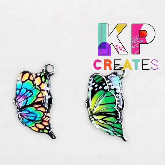 Colorful Butterfly Enamel Charm